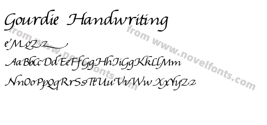 Gourdie HandwritingPreview