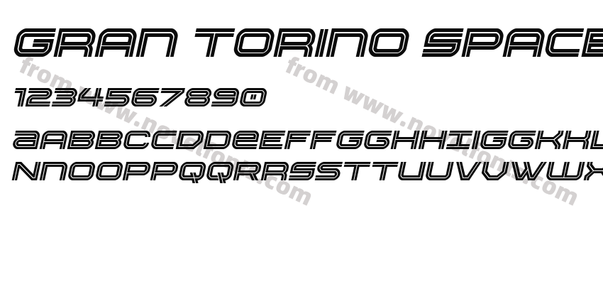 Gran Torino Spaced ItalicPreview