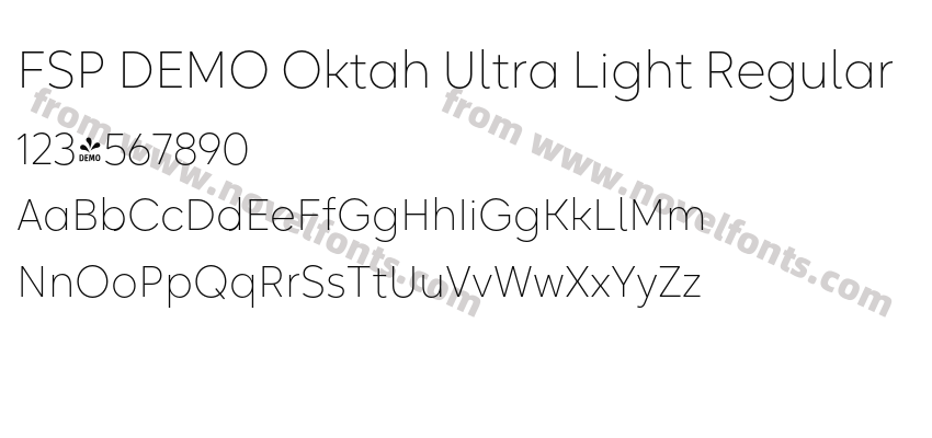 FSP DEMO Oktah Ultra Light RegularPreview
