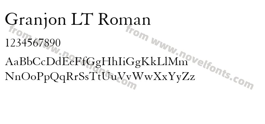 Granjon LT RomanPreview