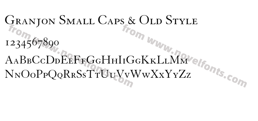 Granjon Small Caps & Old StylePreview