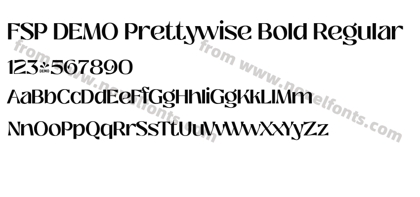 FSP DEMO Prettywise Bold RegularPreview