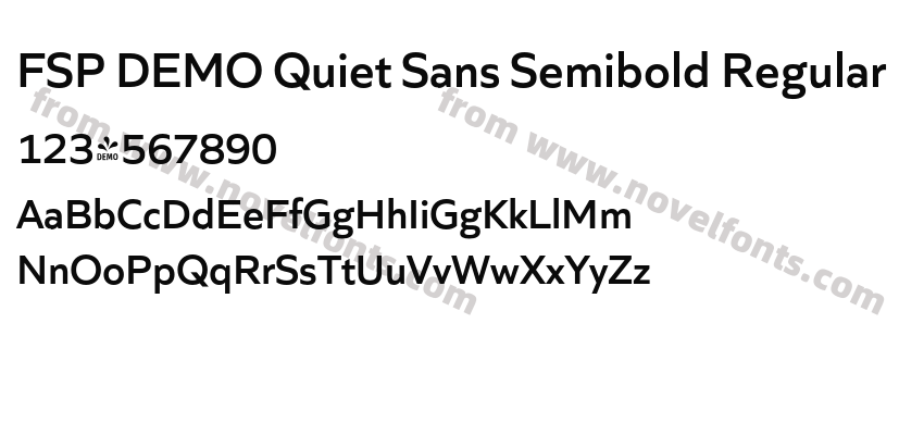 FSP DEMO Quiet Sans Semibold RegularPreview