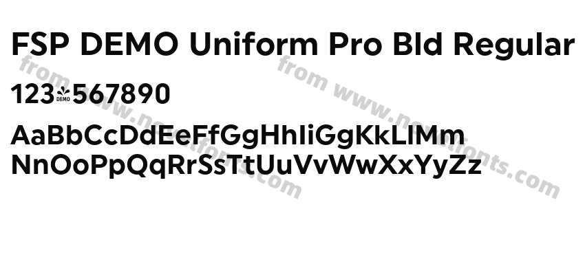 FSP DEMO Uniform Pro Bld RegularPreview
