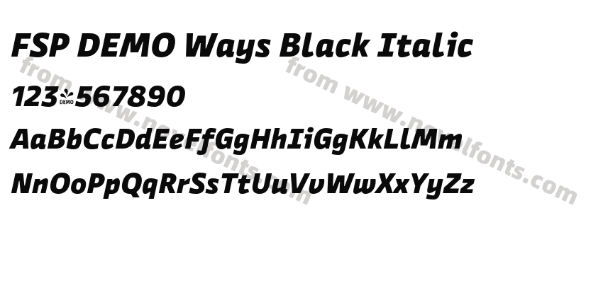 FSP DEMO Ways Black ItalicPreview