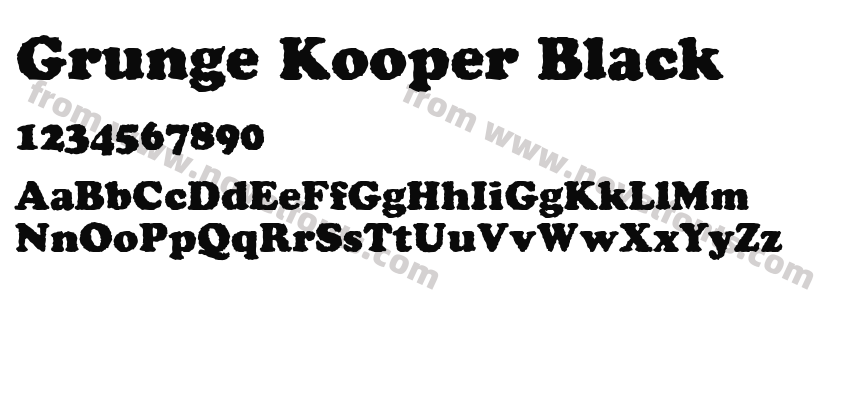 Grunge Kooper BlackPreview