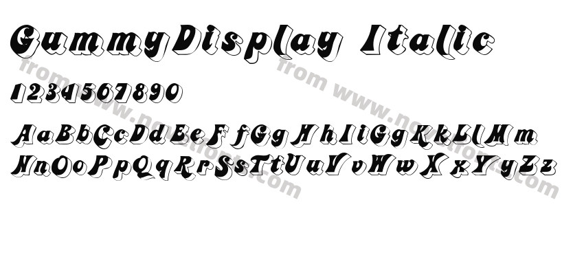 GummyDisplay ItalicPreview