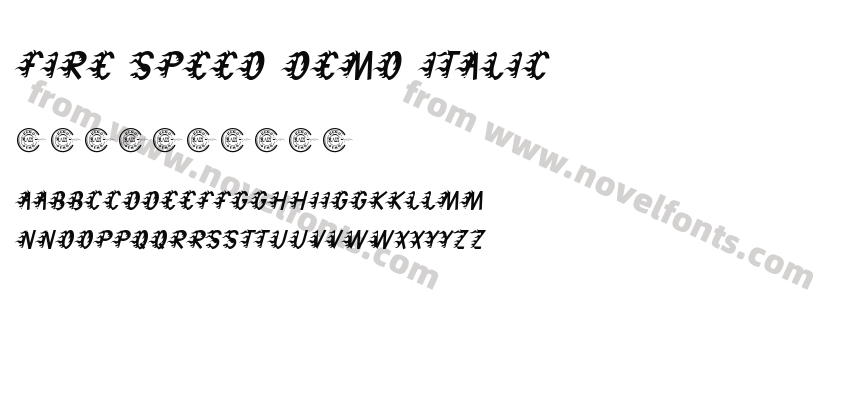Fire Speed Demo ItalicPreview