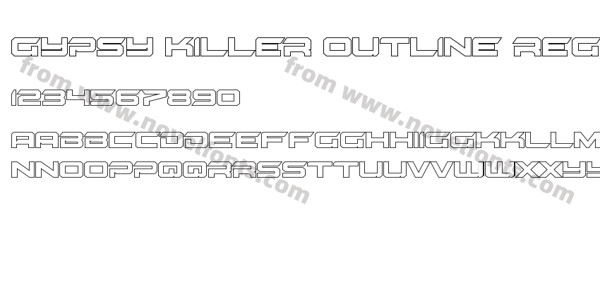 Gypsy Killer Outline RegularPreview