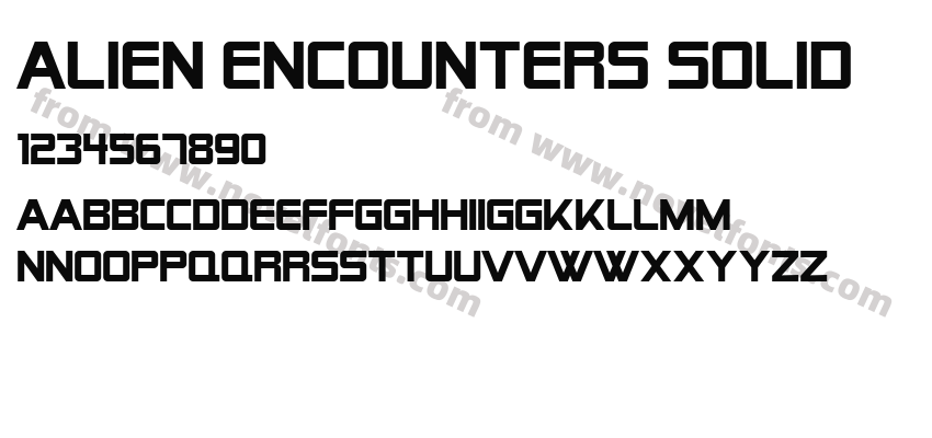 Alien Encounters SolidPreview