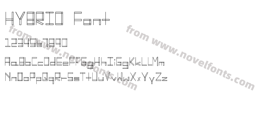 HYBRID  FontPreview