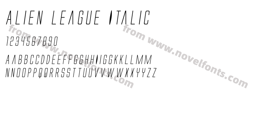 Alien League ItalicPreview