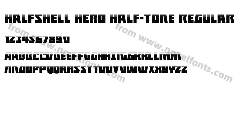 Halfshell Hero Half-Tone RegularPreview