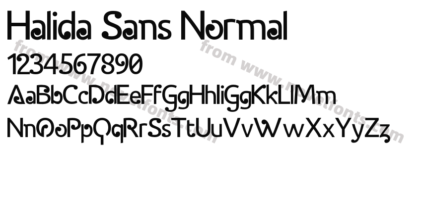Halida Sans NormalPreview