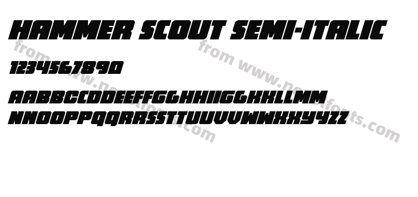 Hammer Scout Semi-ItalicPreview