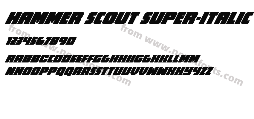 Hammer Scout Super-ItalicPreview