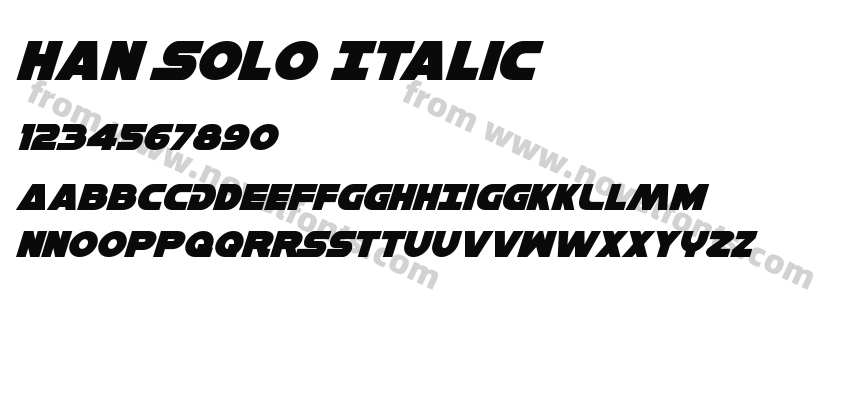 Han Solo ItalicPreview