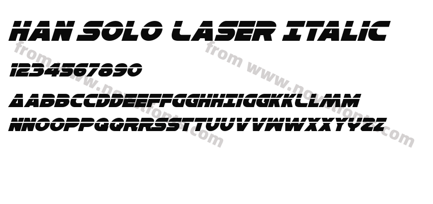 Han Solo Laser ItalicPreview