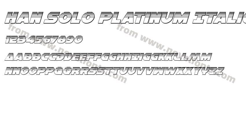 Han Solo Platinum ItalicPreview