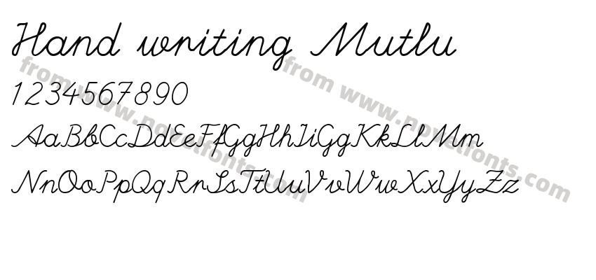 Hand writing MutluPreview