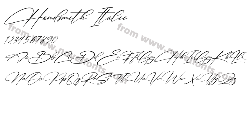 Handsmith ItalicPreview