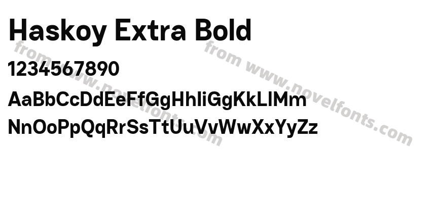 Haskoy Extra BoldPreview