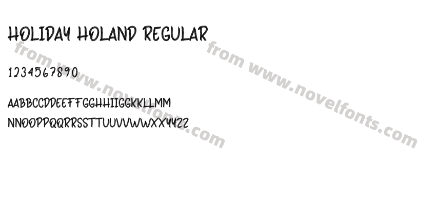 Holiday Holand RegularPreview
