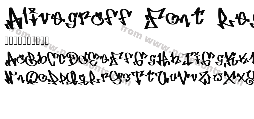 Alivegraff Font RegularPreview