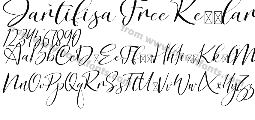 Jartifisa Free RegularPreview