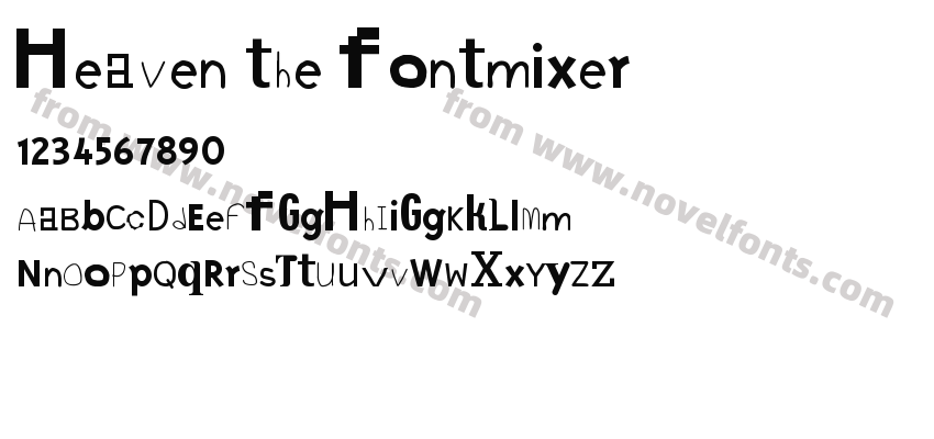 Heaven the fontmixerPreview