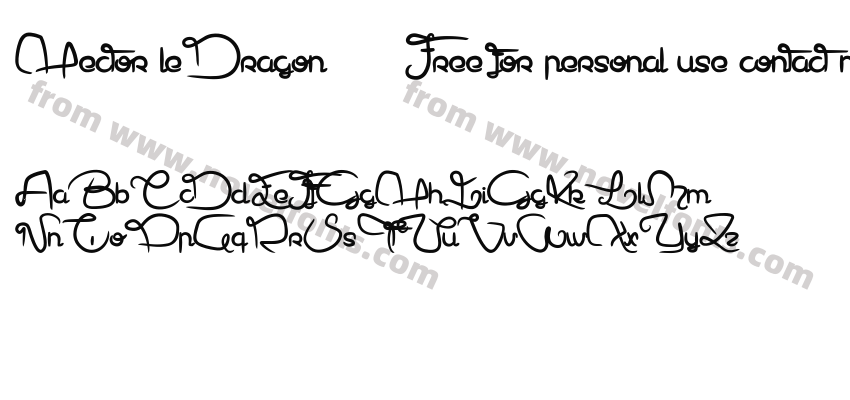 Hector le Dragon ---- Free for personal use contact me for licensePreview