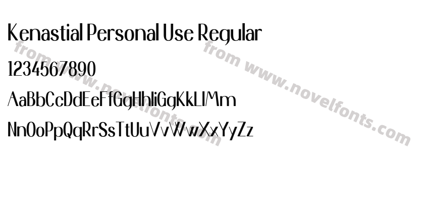 Kenastial Personal Use RegularPreview