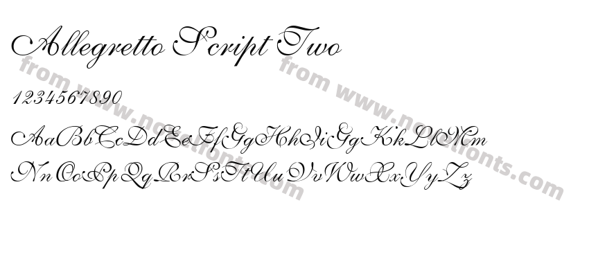 Allegretto Script TwoPreview