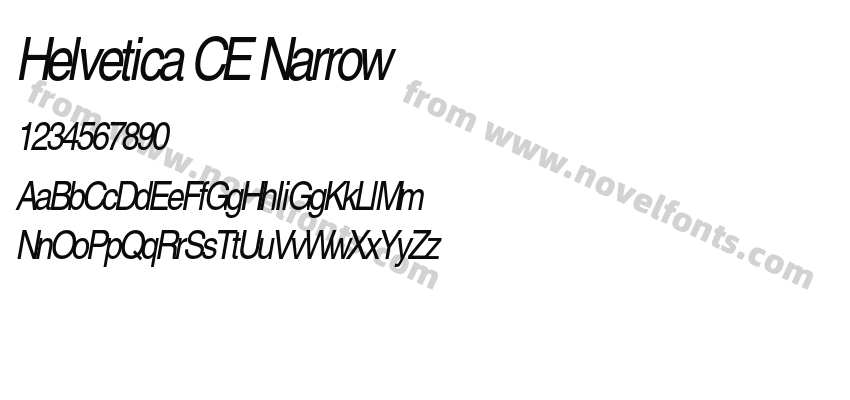 Helvetica CE NarrowPreview