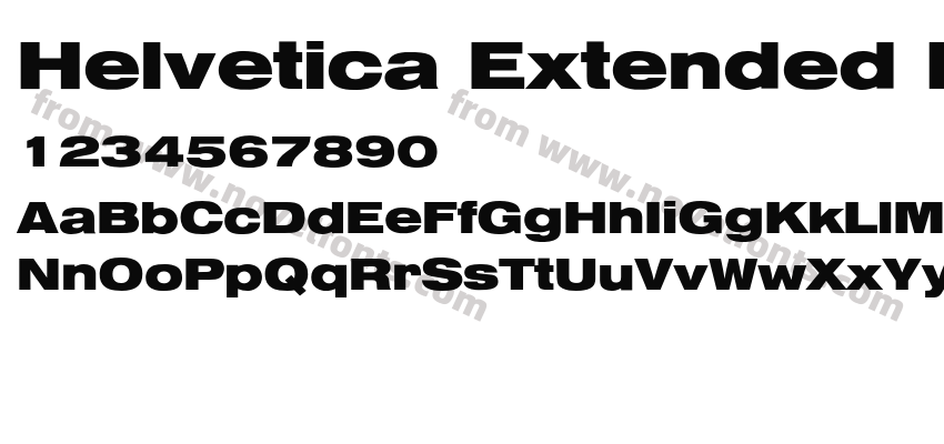 Helvetica Extended BQPreview