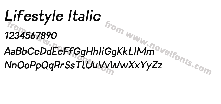 Lifestyle ItalicPreview