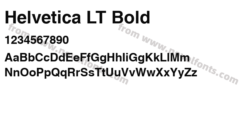 Helvetica LT BoldPreview