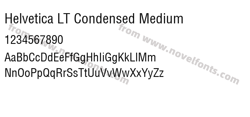 Helvetica LT Condensed MediumPreview