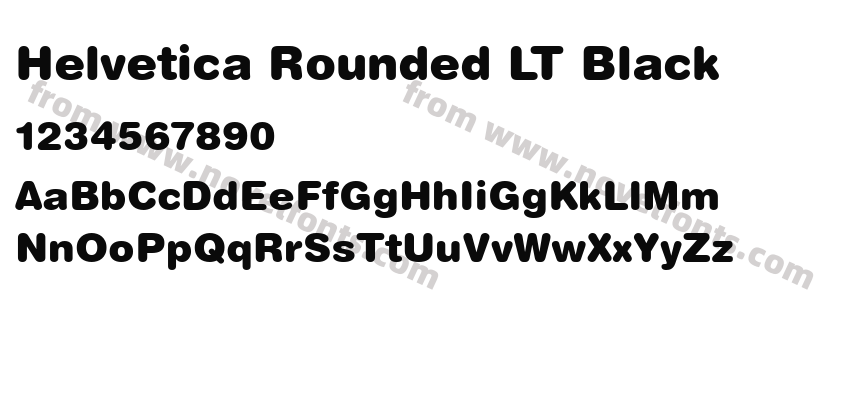 Helvetica Rounded LT BlackPreview