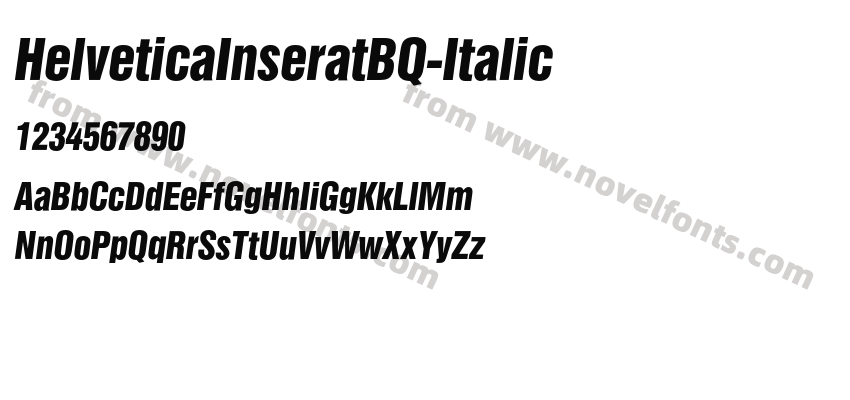 HelveticaInseratBQ-ItalicPreview