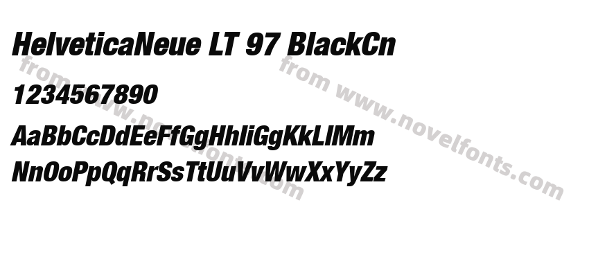 HelveticaNeue LT 97 BlackCnPreview