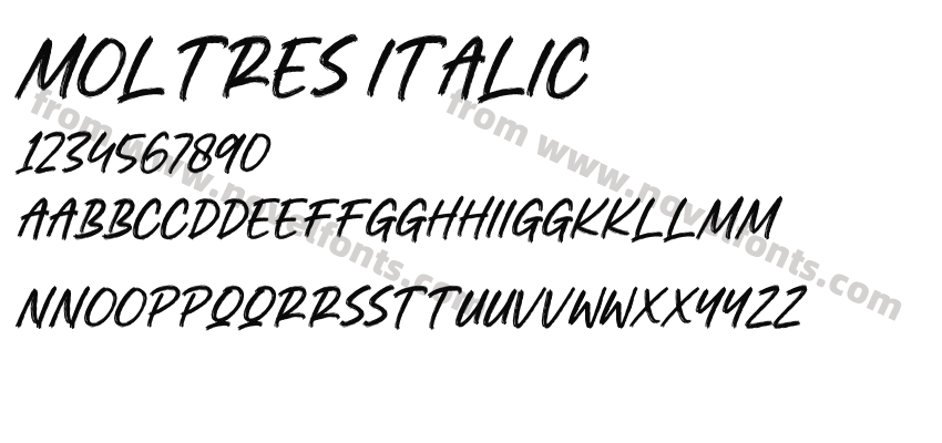 MOLTRES ItalicPreview