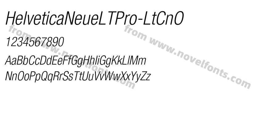 HelveticaNeueLTPro-LtCnOPreview