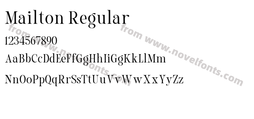 Mailton RegularPreview