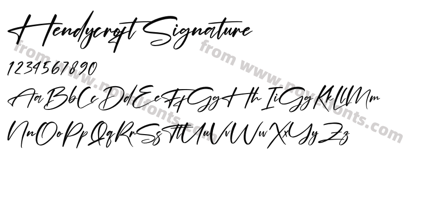 Hendycroft SignaturePreview