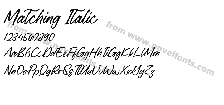 Matching ItalicPreview