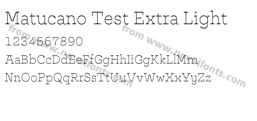 Matucano Test Extra LightPreview