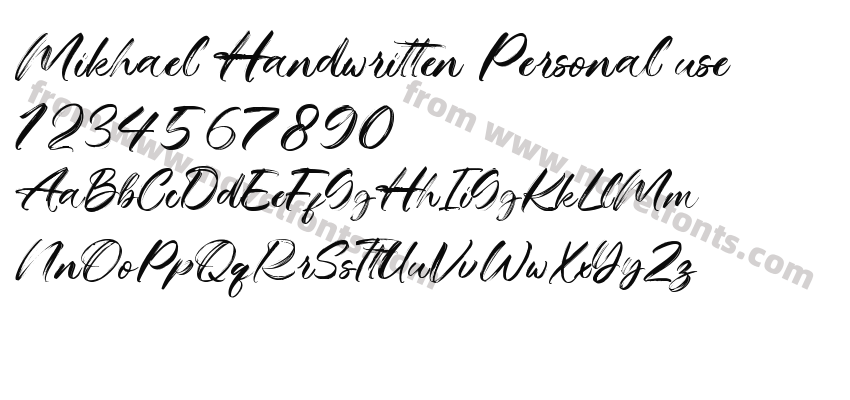 Mikhael Handwritten Personal usePreview