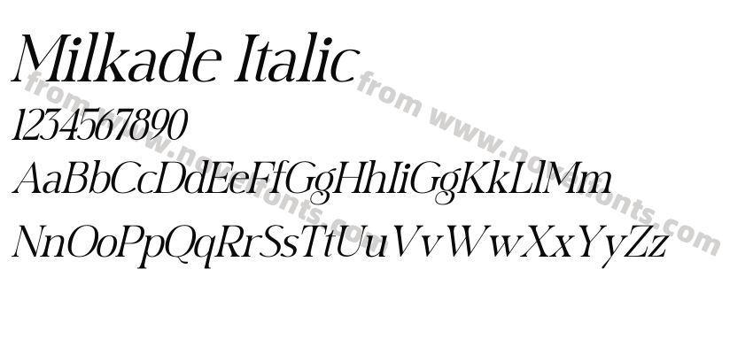 Milkade ItalicPreview