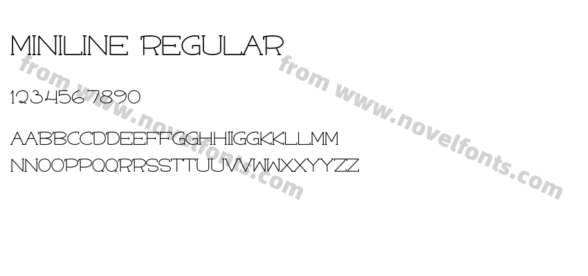 Miniline RegularPreview
